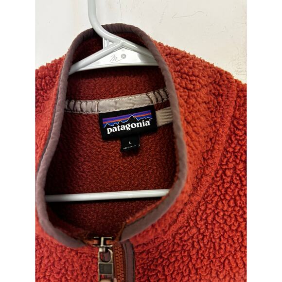 Patagonia Retro Pile Fleece Vest Size Large Roseship - Picture 5 of 6